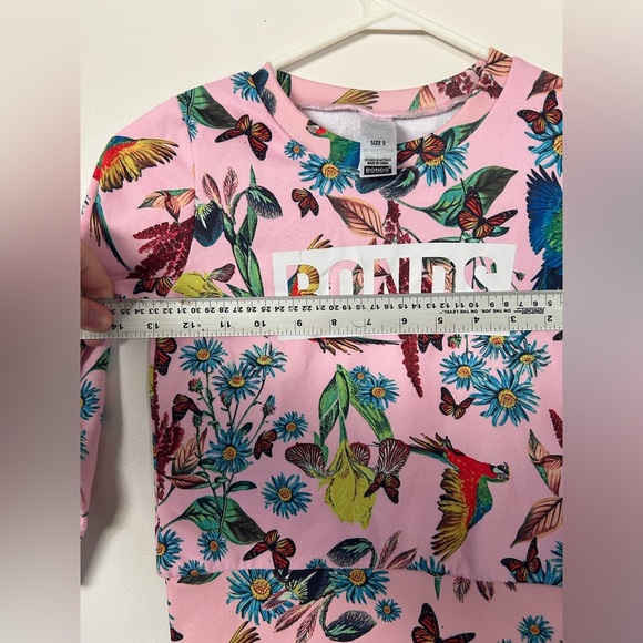 Bonds Tropical Birds Pink Pullover Size 5 - Picture 5 of 6